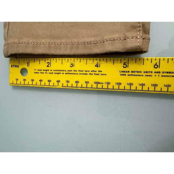 Levis 711 Skinny Women's Jeans Size 16 M 33X30 Beige Mid Rise Soft Touch Stretch - Picture 10 of 16